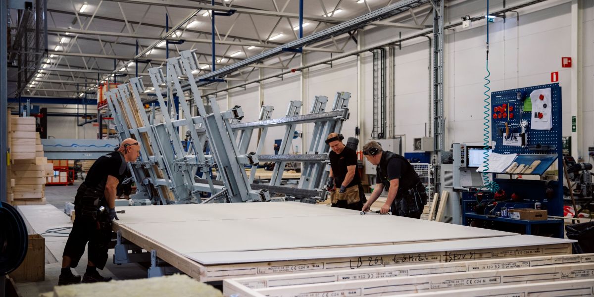 people working in a factory